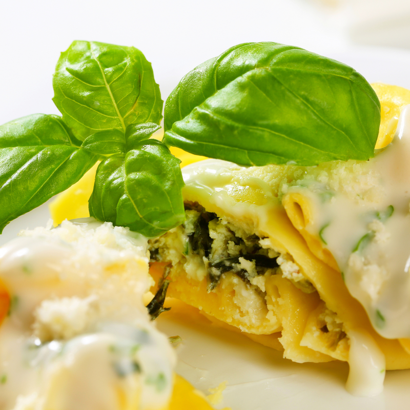 GRANPANZEROTTI WITH RICOTTA, SPINACH AND LEMON ZEST