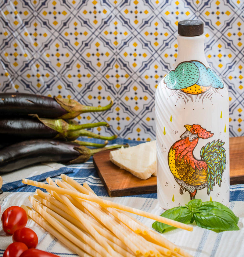 ceramic jar il gallo