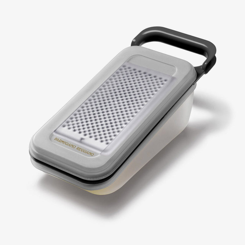 Parmigiano Reggiano Stainless Steel Grater with Container and Cover
