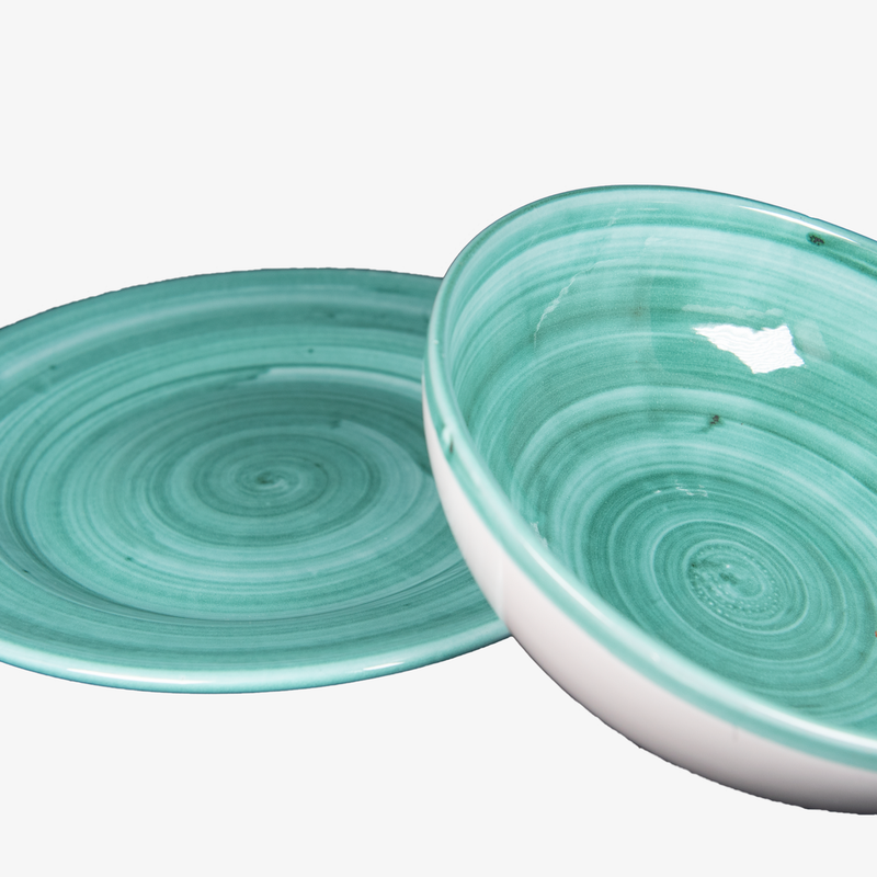 Joy Marine Blue - Set of handmade plate - Handmadefromitaly.com