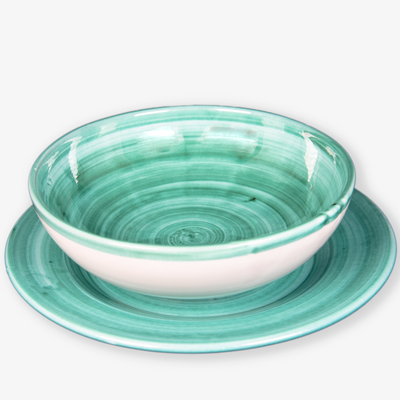 Joy Marine Blue - Set of handmade plate - Handmadefromitaly.com