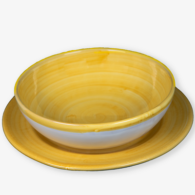 Sunny Amalfi - Set of handmade plate - Handmadefromitaly.com