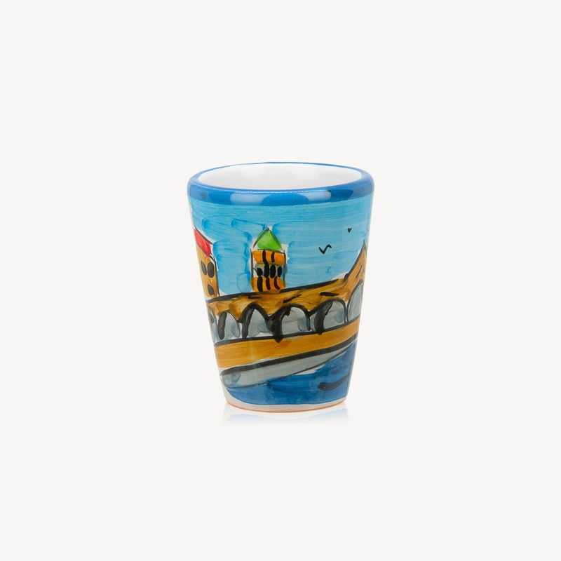 VENEZIA HANDMADE PAINTED GLASSES (2 PCS) - Handmadefromitaly.com