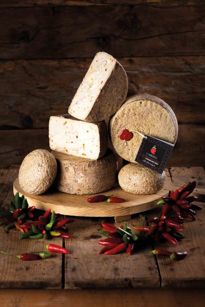 Pecorino aged with Chilli-Pepper - L&