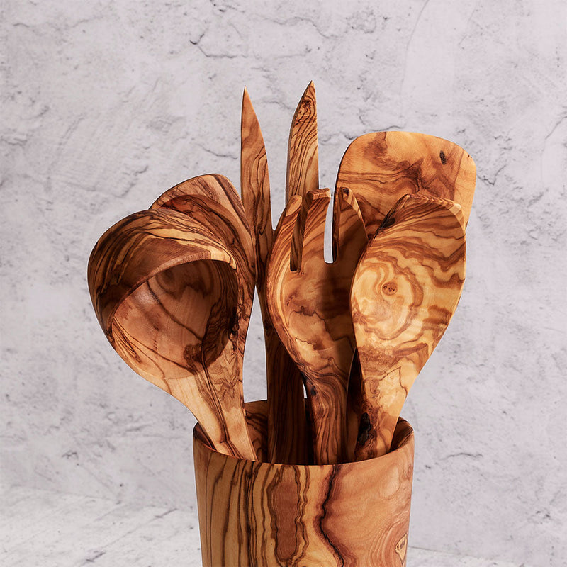 Premium Cutlery Set – Olive Wood Kitchen Collection