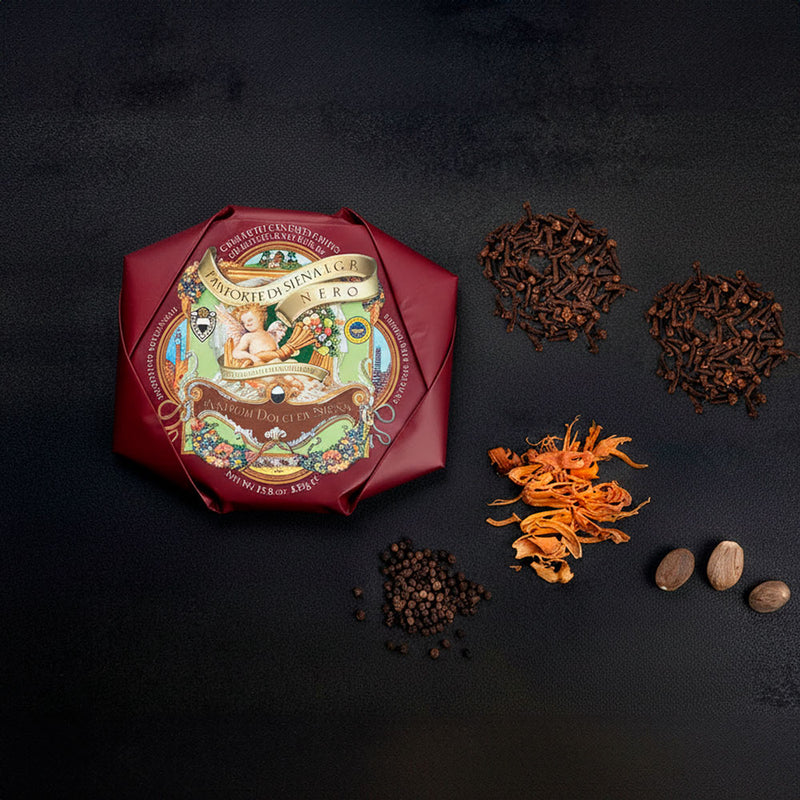 Panforte di Siena IGP Nero – Artisanal Spiced Tuscan Cake 500 gr