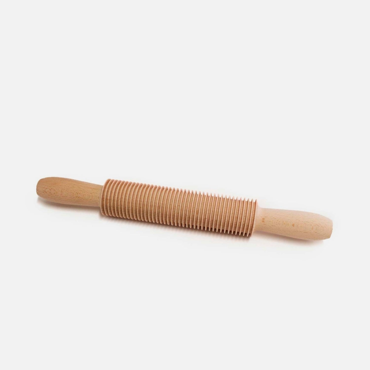Wooden rolling pin for spaghetti